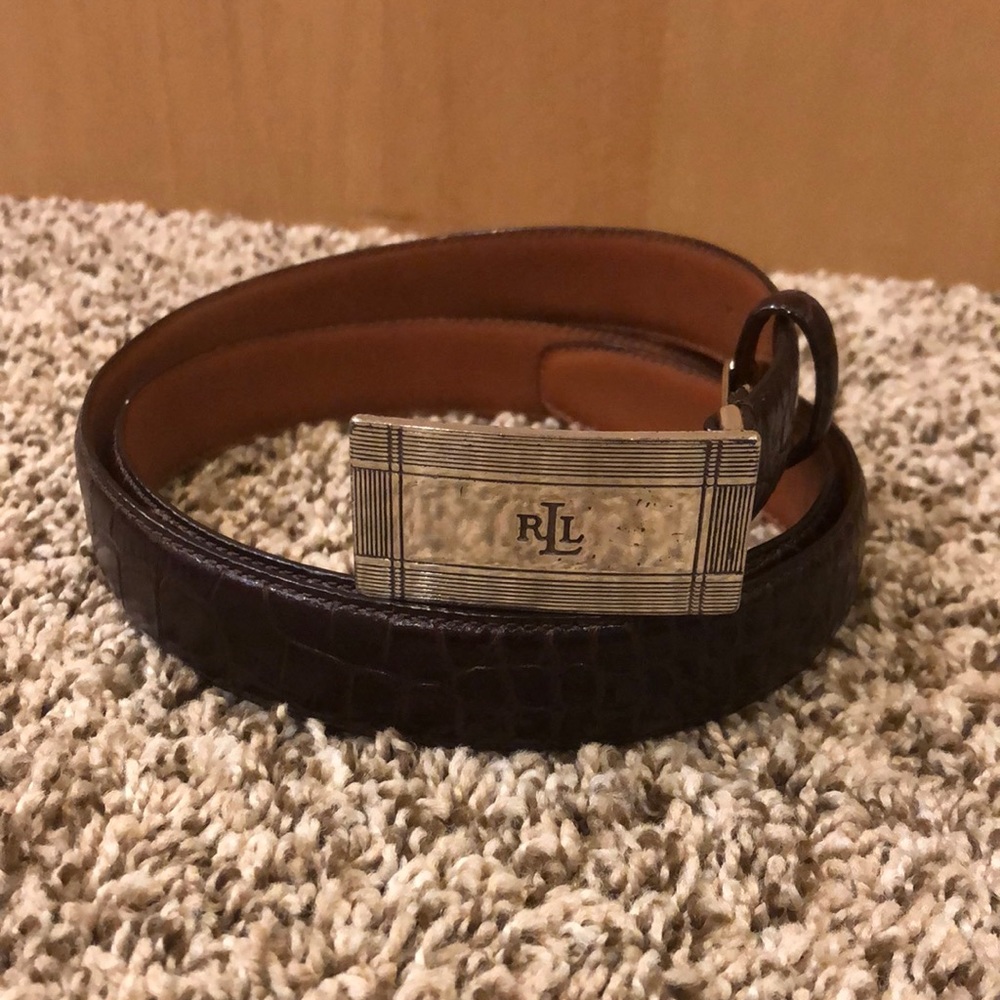 Ralph Lauren leather belt Size women’s large
